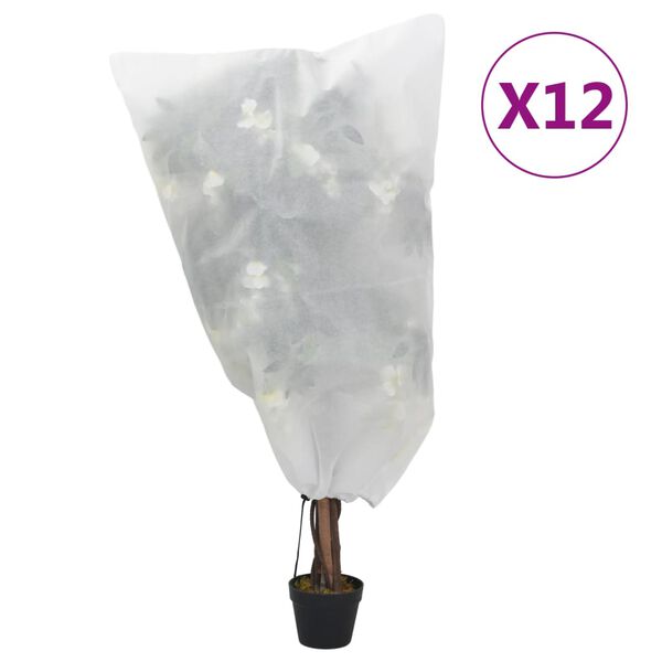 vidaXL Housses de protection pour plantes avec cordon de serrage 12pcs