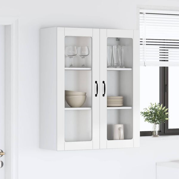 vidaXL Armoire de cuisine Kalmar Blanc brillant 80 x 31 x 100 cm