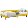vidaXL Cadre de lit d'angle avec matelas 2 pc Jaune 90 x 200 cm