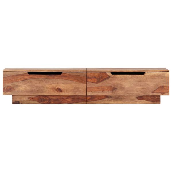 vidaXL Meuble TV 145x30x30 cm Bois massif