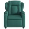 vidaXL Fauteuil inclinable Vert foncé Tissu
