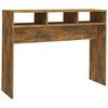vidaXL Table console Ch&ecirc;ne fum&eacute; 105x30x80 cm Bois d'ing&eacute;nierie