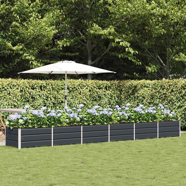 vidaXL Jardini&egrave;re Anthracite 480 x 80 x 45 cm Acier