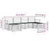vidaXL Ensembles de canap&eacute;s 6 pcs Naturel Bois d'Acacia Massif