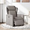 vidaXL Fauteuil inclinable &eacute;lectrique Taupe Tissu