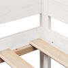 vidaXL Lit de jour et tiroirs sans matelas blanc 90x190 cm bois massif