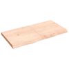 vidaXL Comptoir de salle de bain 120x60x(2-6)cm bois massif non trait&eacute;