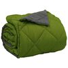 vidaXL Duvet complet toute l'ann&eacute;e Vert et Anthracite 220 x 260 cm