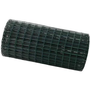 vidaXL Cl&ocirc;ture Euro 0,6 x 10 m Fer rev&ecirc;tu de PVC Vert