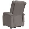 vidaXL Fauteuil de massage Taupe Tissu