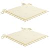 vidaXL Chaises pliables de jardin lot de 2 avec coussins Bois d'acacia