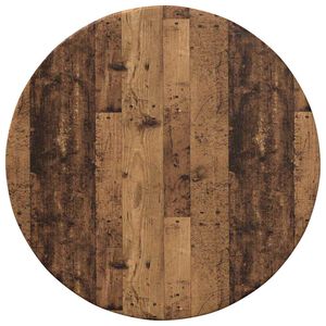 vidaXL Plateau de table Bois ancien &Oslash; 40 x 1,5 cm Bois d'ing&eacute;nierie