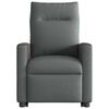 vidaXL Fauteuil inclinable de massage &eacute;lectrique Gris fonc&eacute; Tissu
