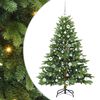 vidaXL Sapin de No&euml;l artificiel avec 150 LED Vert 150 cm PE et PVC