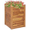 vidaXL Lit sur&eacute;lev&eacute; de jardin 60x60x84 cm Bois massif d'acacia