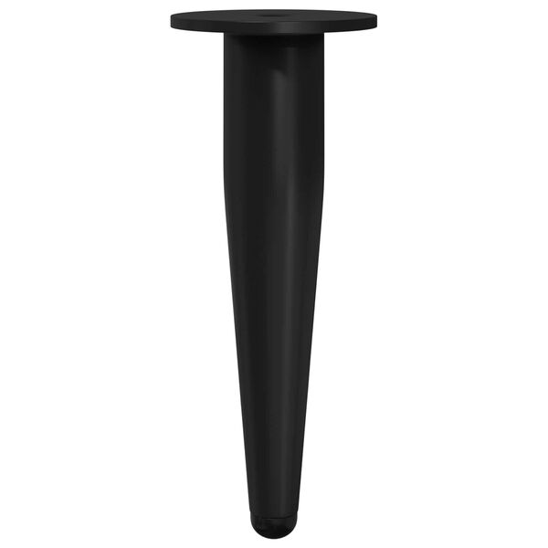 vidaXL Pieds de meuble 12 pcs Noir &Oslash; 40 x 98 mm Fer