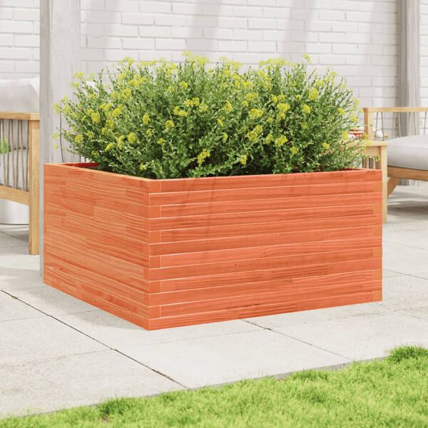 vidaXL Jardini&egrave;re cire marron 90x90x46 cm bois de pin massif