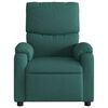 vidaXL Fauteuil de massage inclinable Vert fonc&eacute; Tissu