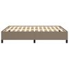 vidaXL Cadre de lit sans matelas taupe 140x200 cm tissu