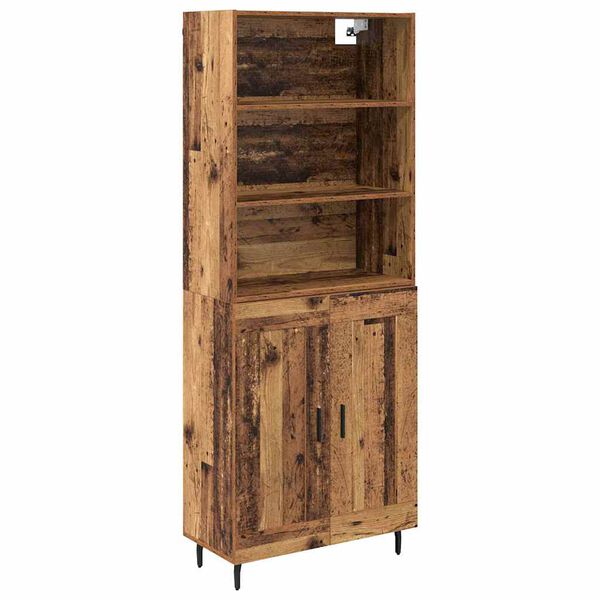 vidaXL Haut Armoire Bois Ancien 69,5 x 34 x 180 cm