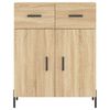 vidaXL Buffet ch&ecirc;ne sonoma 69,5x34x90 cm bois d'ing&eacute;nierie