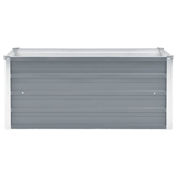 vidaXL Lit sur&eacute;lev&eacute; de jardin Acier galvanis&eacute; 100x40x45 cm Gris
