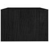 vidaXL Table basse noir 75x50x33,5 cm bois de pin massif
