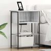 vidaXL Cabinet de chevet Gris Sonoma 55 x 31 x 76 cm Bois d'ing&eacute;nierie