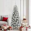 vidaXL Sapin de No&euml;l artificiel avec 300 LED avec support Blanc 180 cm
