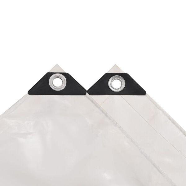 vidaXL B&acirc;che 650 g / m&sup2; 3 x 5 m Blanc