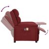 vidaXL Fauteuil électrique de massage Bordeaux Tissu