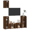 vidaXL Ensemble de meubles TV 5 pcs Chêne marron Bois d'ingénierie