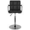 vidaXL Tabouret de bar Noir Similicuir
