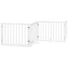 vidaXL Barri&egrave;re pour chien porte pliable 6panneaux blanc bois peuplier