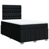 vidaXL Sommier &agrave; lattes de lit avec matelas Noir 120x200 cm Tissu