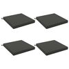 vidaXL Coussins de si&egrave;ge SOEST 4 pc 100 % polyester Anthracite