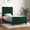 vidaXL Cadre de lit sans matelas vert fonc&eacute; 80x200 cm velours