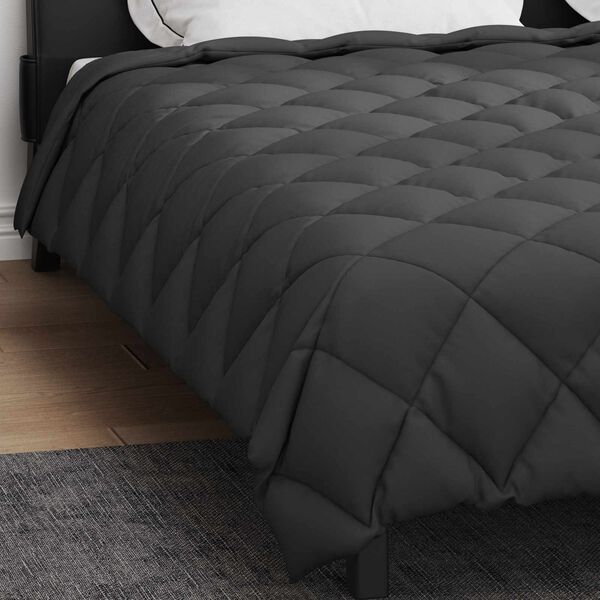 vidaXL Duvet d'hiver Anthracite 200 x 200 cm Microfibre