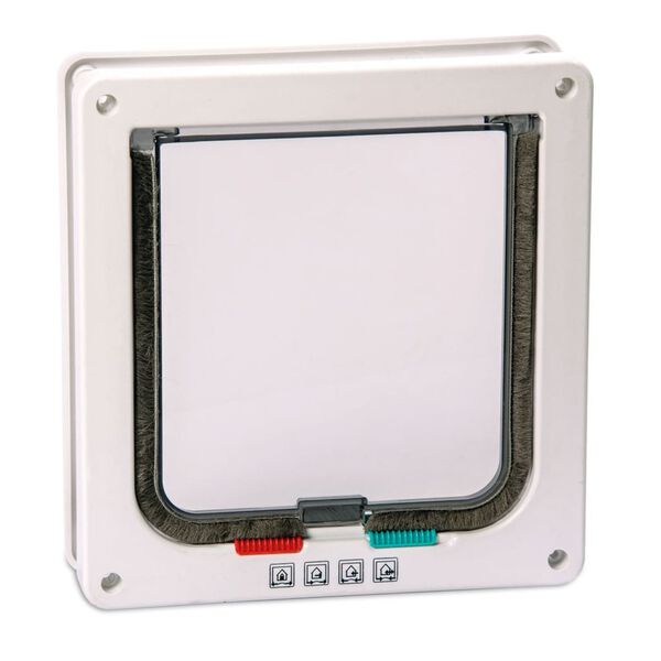 Karlie Chati&egrave;re verrouillable &agrave; 4 voies Porta 19,2x5x20 cm Blanc