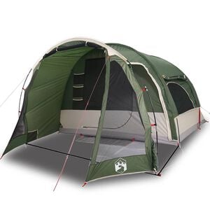 vidaXL Tente familiale 6 personnes vert imperm&eacute;able
