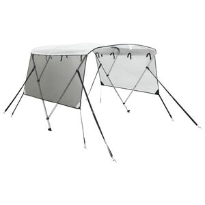 vidaXL Toit bimini &agrave; 3 arceaux parois en maille 183x(154-167)x137 cm