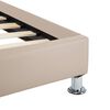 vidaXL Cadre de lit sans matelas cappuccino similicuir 100x200 cm