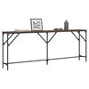 vidaXL Table console chêne marron 200x29x75 cm bois d'ingénierie