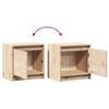 vidaXL Tables de chevet 2 pcs 40x30,5x40 cm bois de pin massif