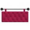 vidaXL T&ecirc;te de lit suspendue Bordeaux 110 x 55 x 7 cm Velours