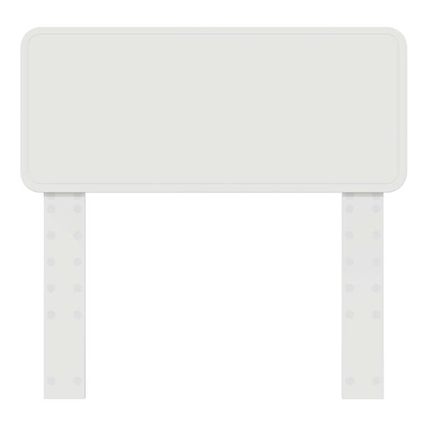 vidaXL T&ecirc;te de lit Blanc 75 cm Bois d'ing&eacute;nierie