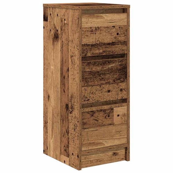 vidaXL Buffet vieux bois 29,5x34x76 cm bois d'ingénierie