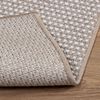 vidaXL Tapis de surface LUGO Cr&egrave;me et Taupe 230 x 160 cm Polyester