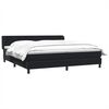 vidaXL Sommier &agrave; lattes de lit avec matelas noir 200x210 cm Velours