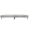 vidaXL Cadre de lit sans matelas gris b&eacute;ton 140x190 cm